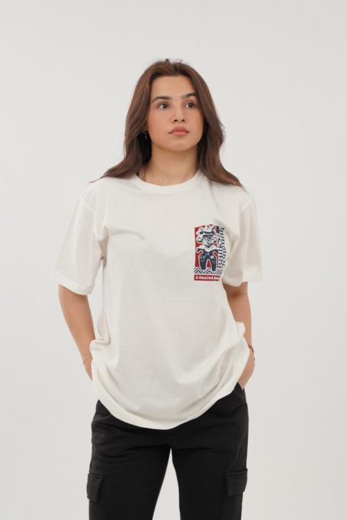 White Branded Logo T-Shirt