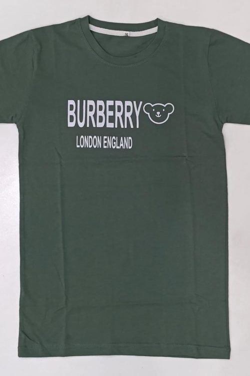 Children Green Half-Sleeve T-Shirt