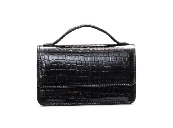 Black Small Handle Ladies Bag