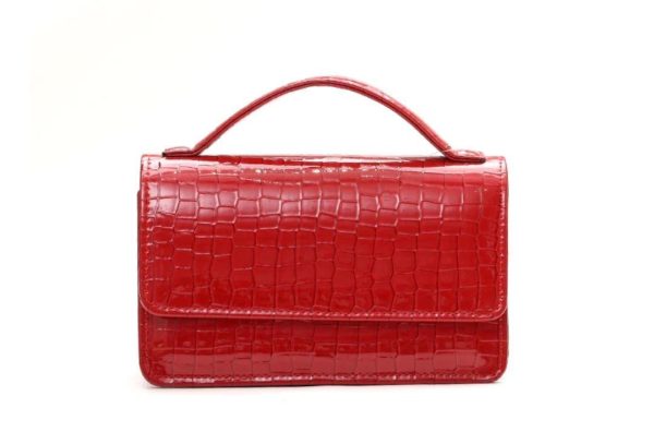 Red Small Handle Ladies Bag