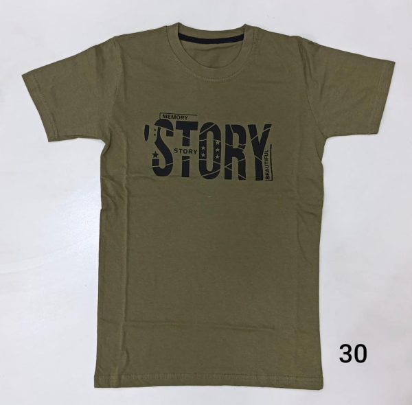 Children Green Half-Sleeve T-Shirt