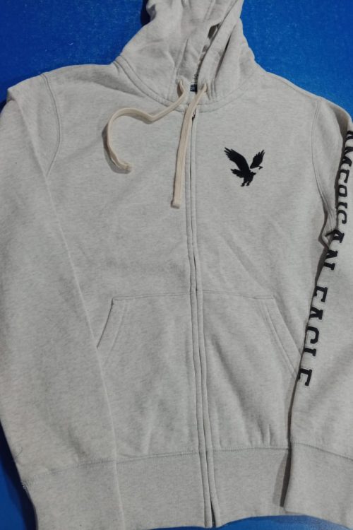 Light Gray Zipper Hoodies