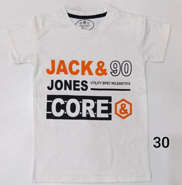 Children, White Color Printed T-Shirt