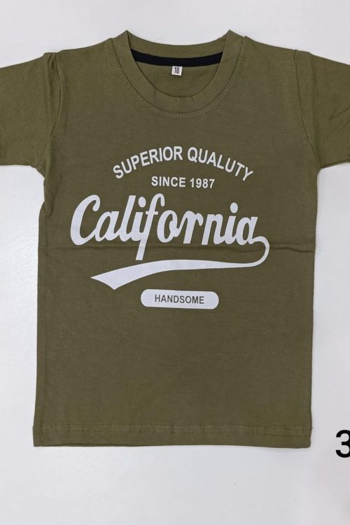 Children’s Half-Sleeve T-Shirt Green Color