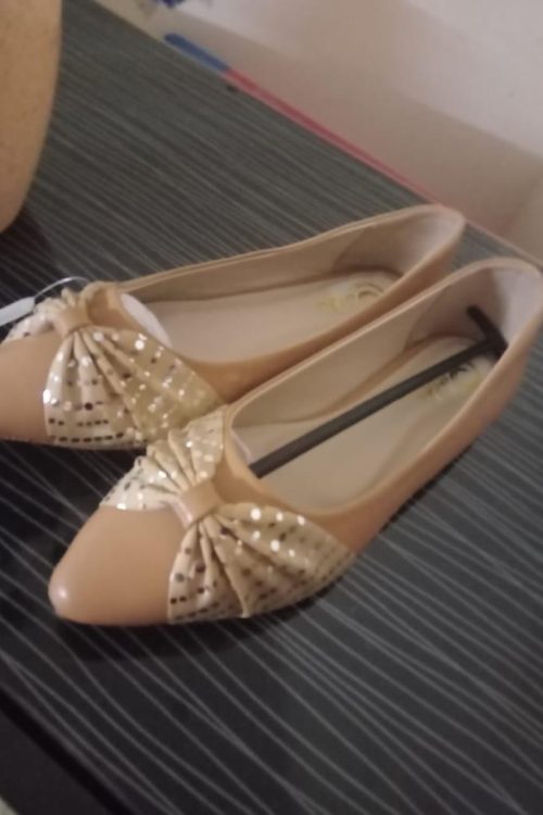 Ladies Flat Shoes Skin Color