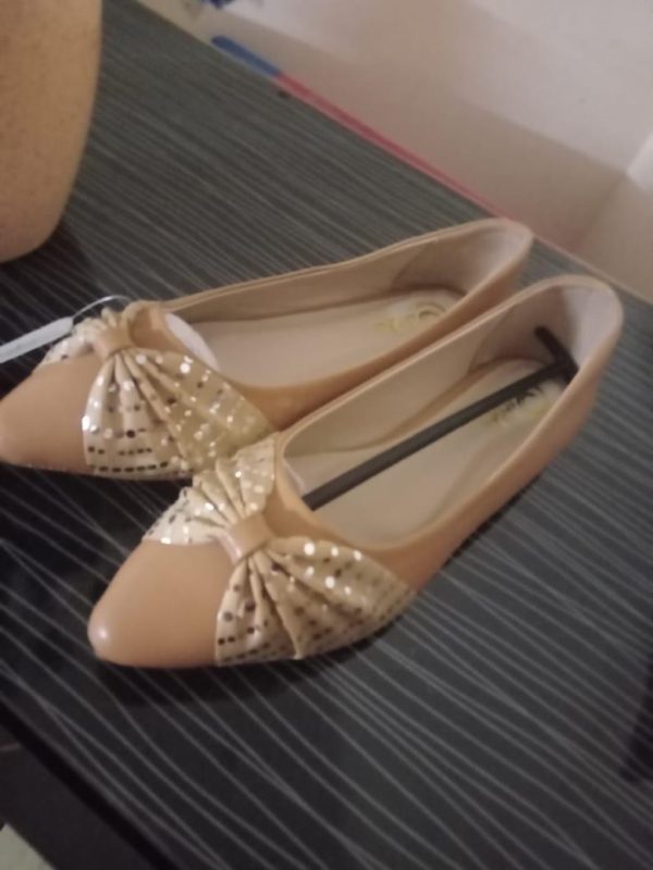 Ladies Flat Shoes Skin Color