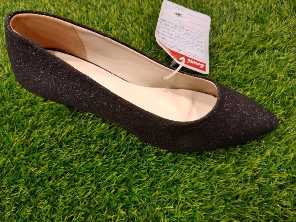 Black Color Long Heel Shoes