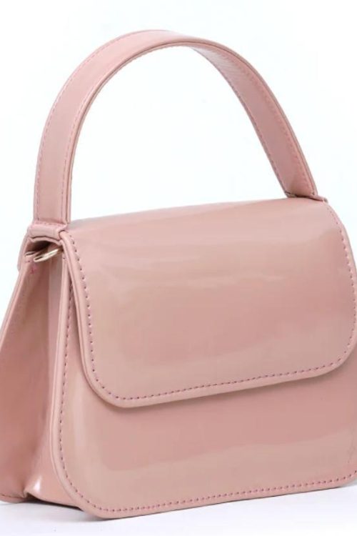Pink Small Handle Ladies Bag