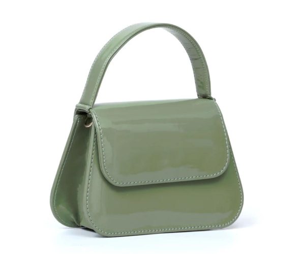 Greenish Small Handle Ladies Bag