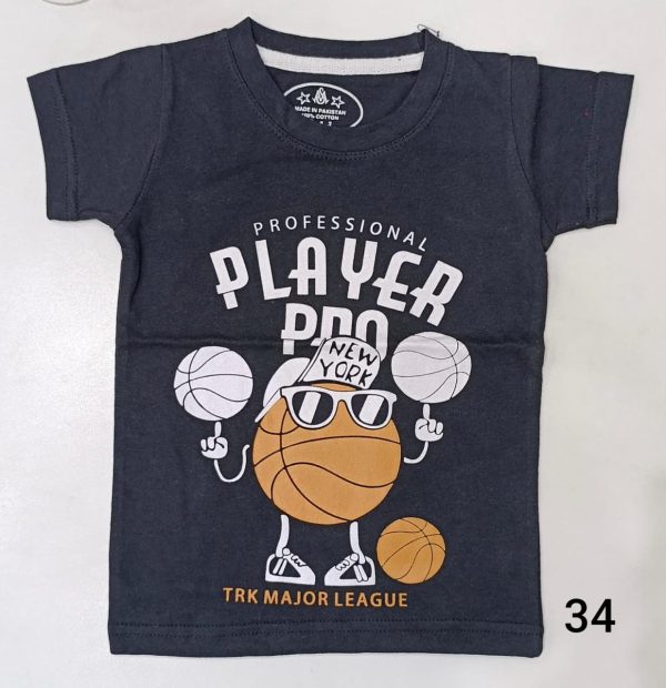 Children Half-Sleeves Printed T-Shirt