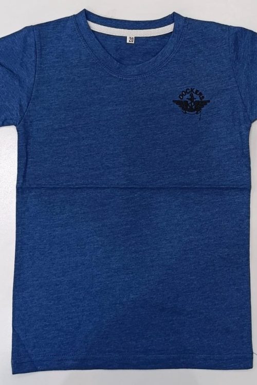 Children Blue Half-Sleeve T-Shirt