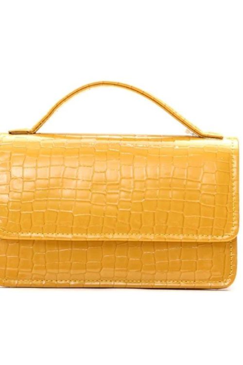Yellow Small Handle Ladies Bag
