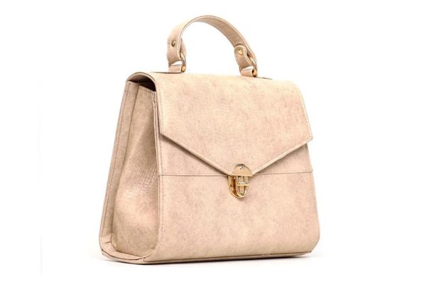 Small Handle Ladies Bag Pink Patterned