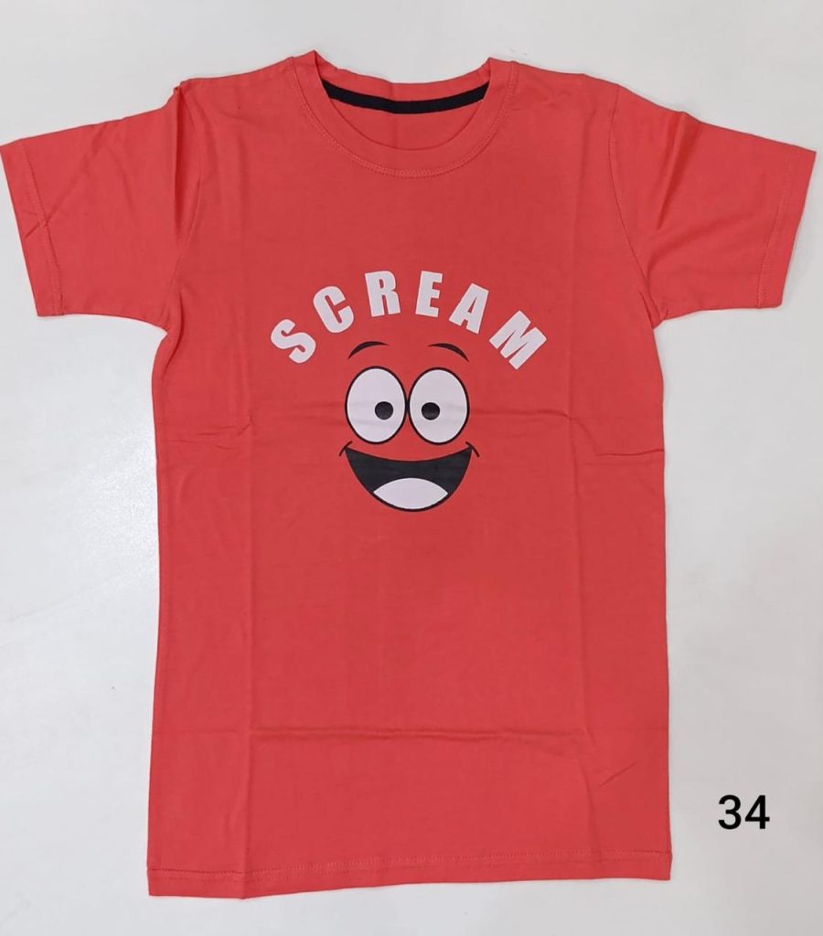 Children Light Red Printed T-Shirt Children Light Red Printed T-Shirt
